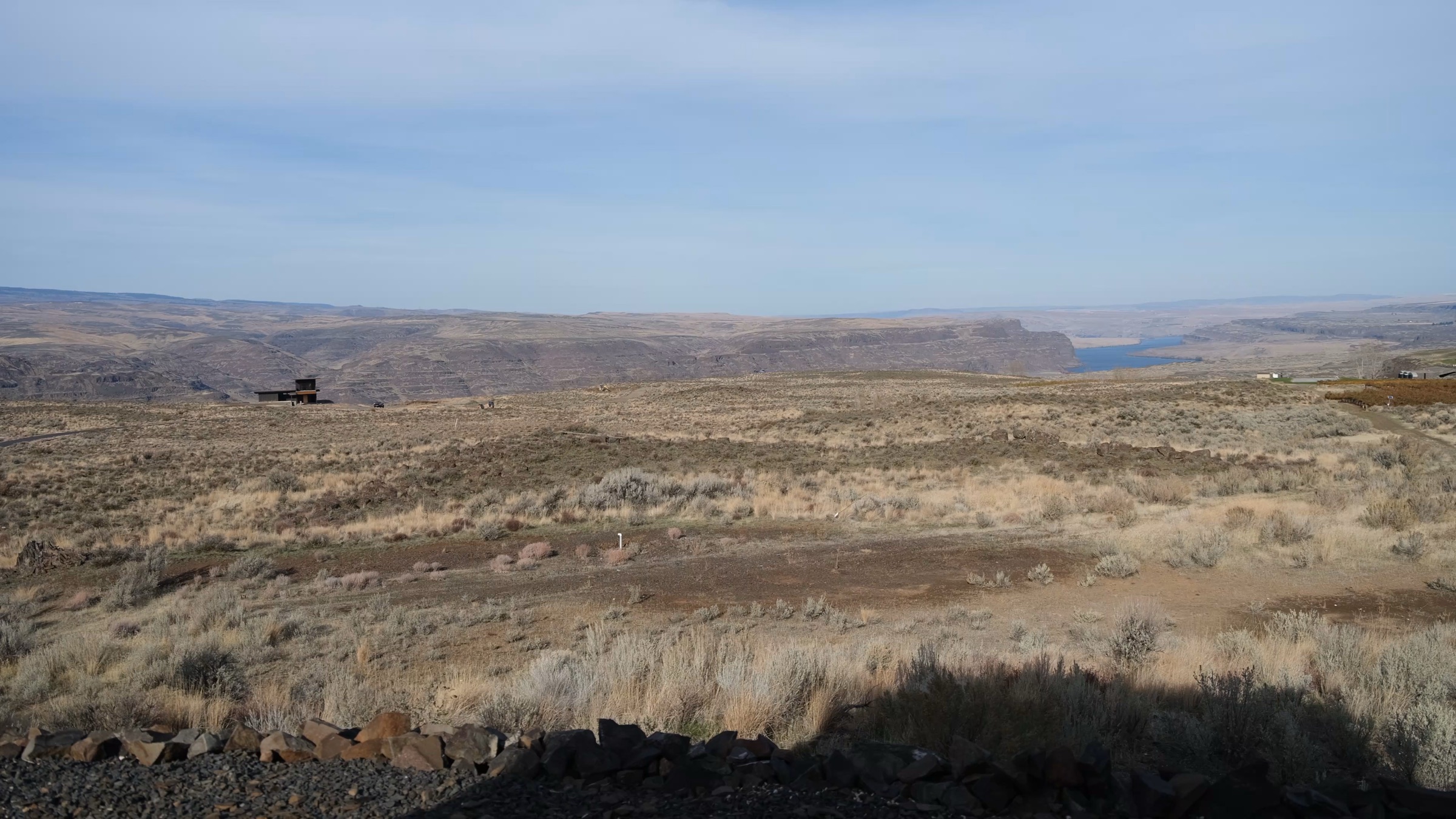 Empty winter trails across the high desert
